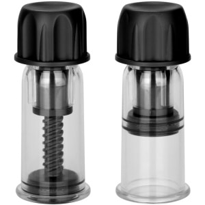 black and clear twistable tubes that suction when twisted