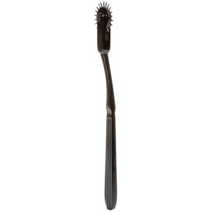 black metal rolling pressure point pleasure wheel with one roller
