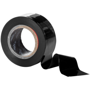 black glossy bondage tape