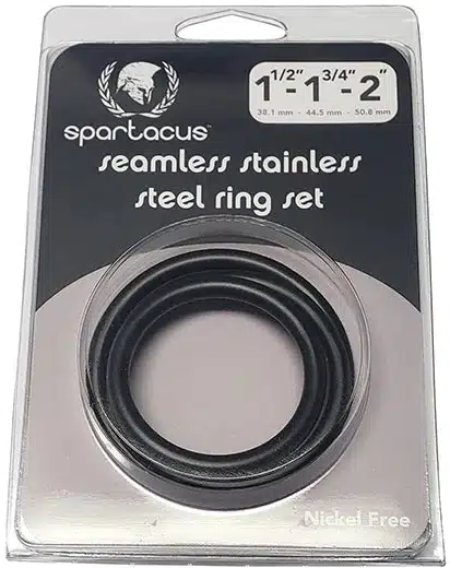 three black rings in differing sizes