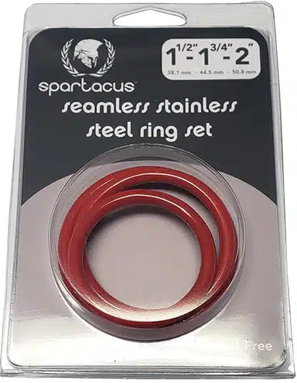 three red rings in differing sizes